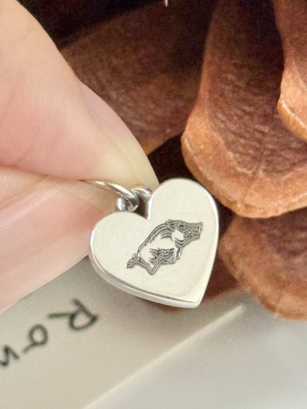 University of Arkansas Small Heart Charm